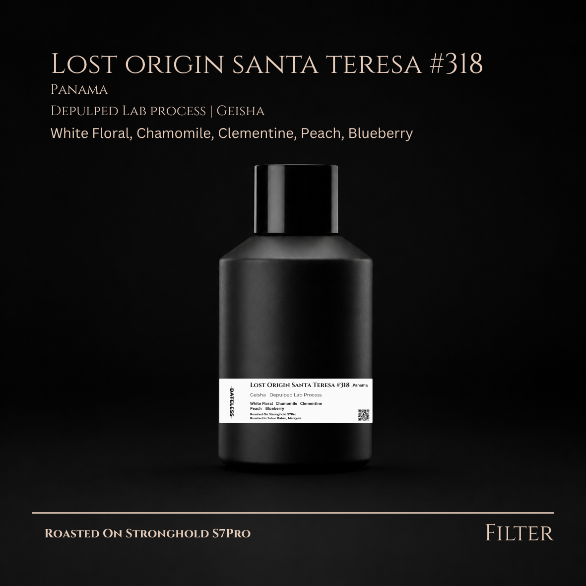 Panama, Lost Origin Santa Teresa #318, Depulped Lab Process, Geisha