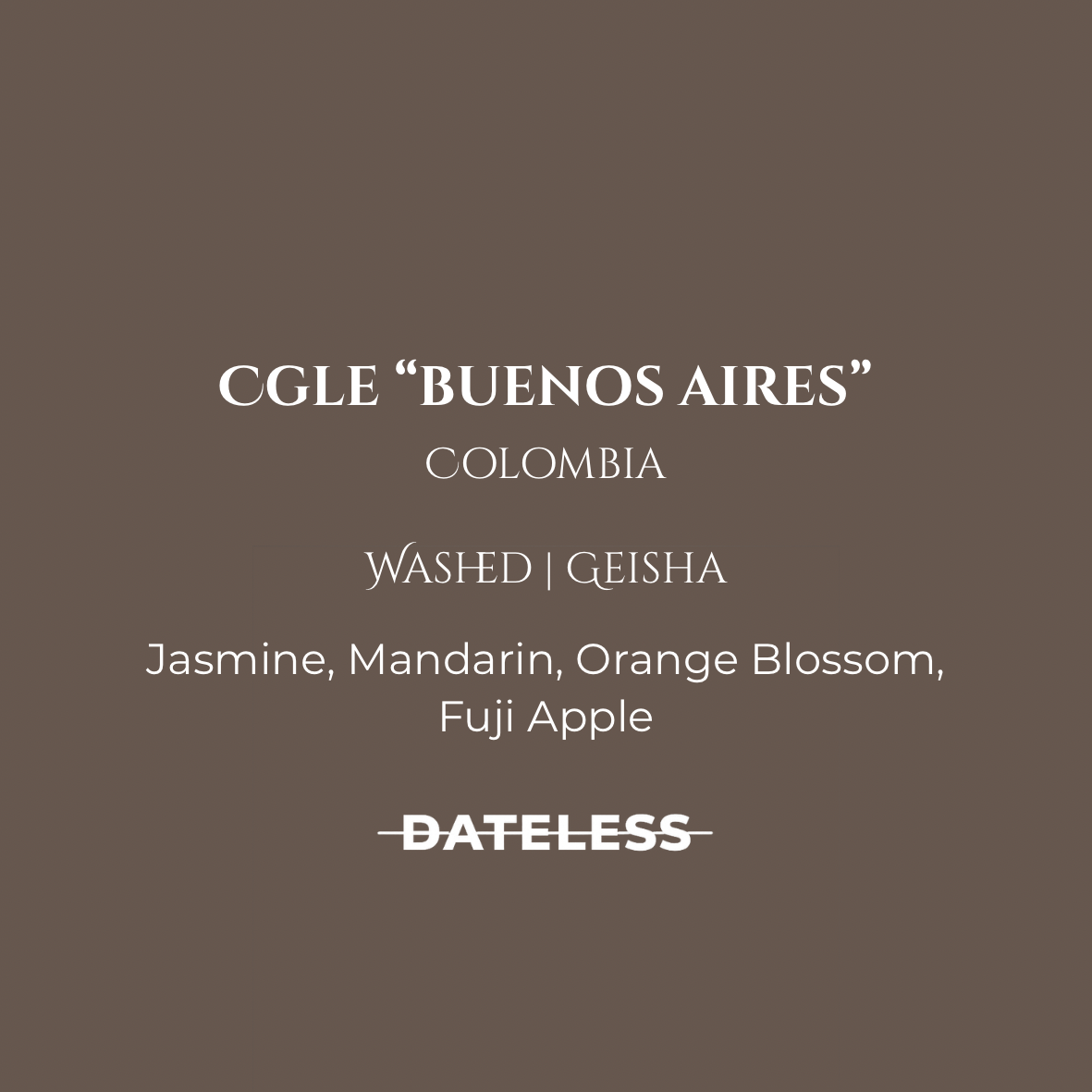 CGLE “Buenos Aires” Washed Geisha