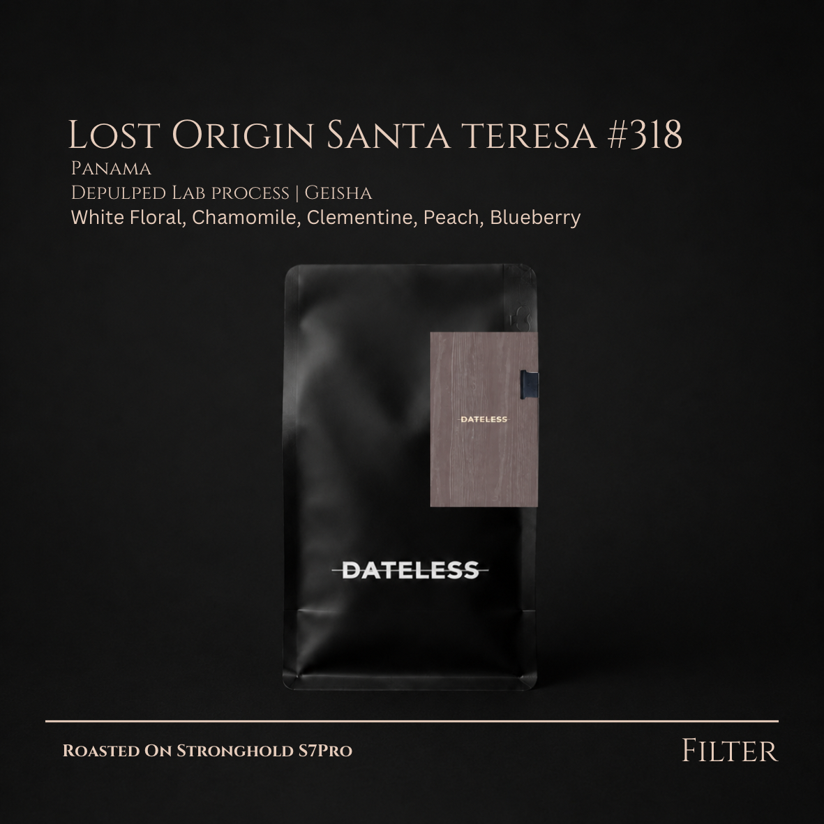 Panama, Lost Origin Santa Teresa #318, Depulped Lab Process, Geisha