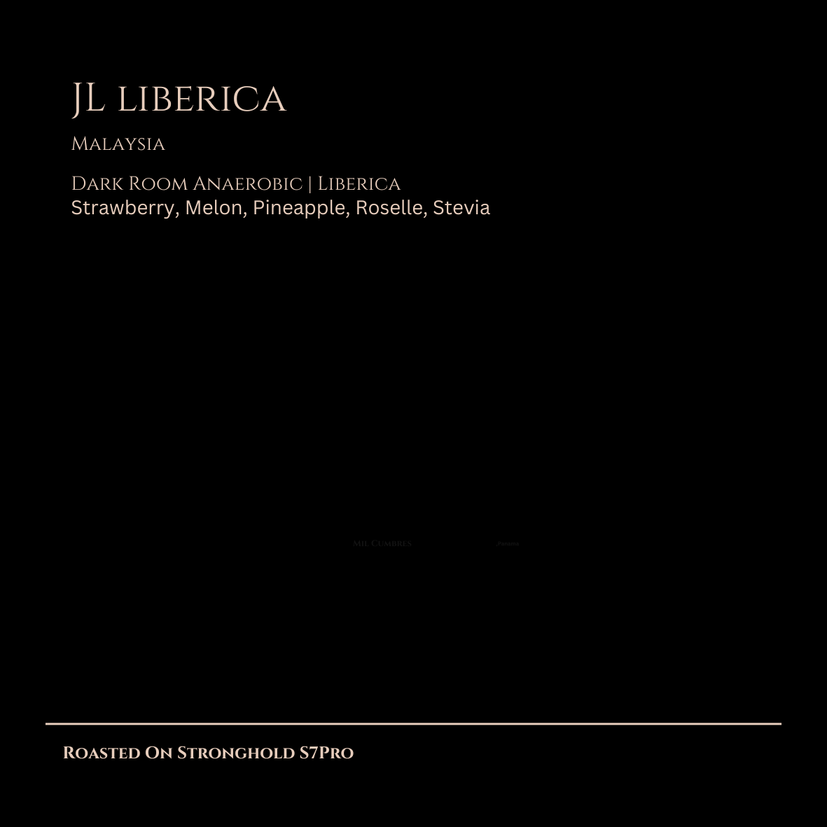 My Liberica, JL Anaerobic Natural Dark Room, Malaysia