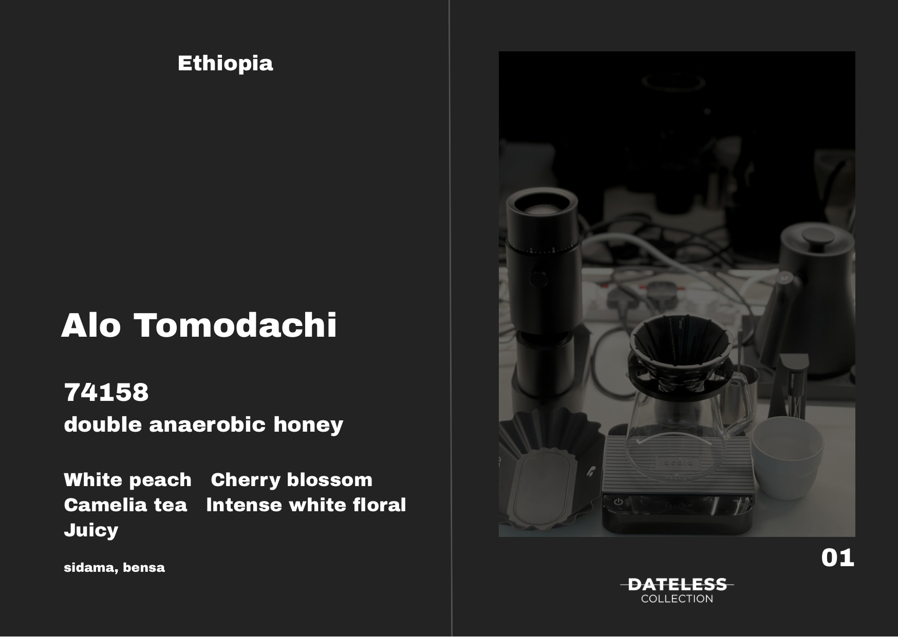 Dateless Coffee Roaster Ethiopia Alo Tomodachi – specialty coffee beans Malaysia