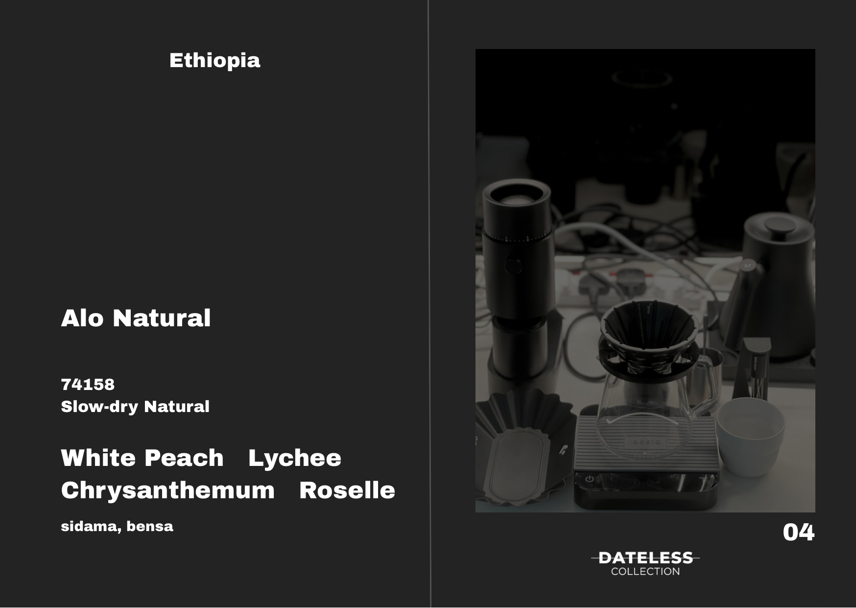 Dateless Coffee Roaster Ethiopia Alo Natural – specialty coffee beans Malaysia